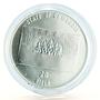Cambodia 20 riels Football World Cup in the USA Player silver coin 1991