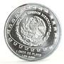 Mexico 5 pesos Precolombina series Jaguar Sculpture silver coin 1998