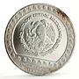 Mexico 100 pesos Guererro Aguila The Eagle Warrior silver coin 1992