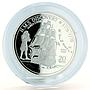 Vanuatu 20 vatu HMS Discovery James Cook Ship Clipper silver coin 2009