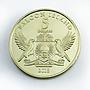 Falcon Island 5 dollars Siberian birds Golden eagle coin 2018