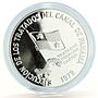 Panama 5 balboas Panama Canal Treaty Implementation silver coin 1979