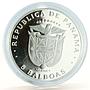 Panama 5 balboas Panama Canal Treaty Implementation silver coin 1979