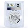 Cyprus 1 pound World Wildlife Fund Mufflons PR69 PCGS silver coin 1986
