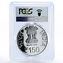 India 150 rupees 150 Years of Motilal Nehru PL67 PCGS silver coin 2012