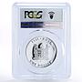 Fiji 1 dollar Paraolimpian Arnost Petracek PR70 PCGS silver coin 2016