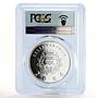 Estonia 10 krooni Winter Olympics Skiier PR69 PCGS gilded silver coin 2006