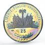 Haiti 25 gourdes Football World Cup PR67 PCGS Rainbow Reflect silver coin 1973