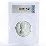 Turks and Caicos Islands 50 crowns Queen Victoria PR67 PCGS silver coin 1977