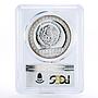 Mexico 100 pesos Brasero Efigie Statue PR69 PCGS silver coin 1992