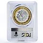 Mexico 100 pesos Numismatic Heritage Insurgent Coin PL70 PCGS bimetal coin 2013