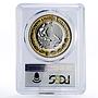 Mexico 100 pesos Numismatic Heritage 1824 8 Reales PL70 PCGS bimetal coin 2011