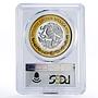 Mexico 100 pesos Numismatic Heritage 1st Empire Coin PL70 PCGS bimetal coin 2013
