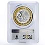 Mexico 100 pesos Numismatic Heritage 1804 8 Reales PL69 PCGS bimetal coin 2012