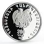 Armenia 200 dram 200 Years to the Poet Pushkin silver coin 1999