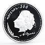 Armenia 200 dram 200 Years to the Poet Pushkin silver coin 1999