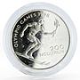 Bhutan 200 ngultrums Winter Olympic Games series Skiier silver coin 1996