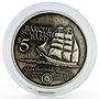 Cook Islands set of 5 coins The Ships that made Australia silver coins 1999
