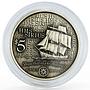 Cook Islands set of 5 coins The Ships that made Australia silver coins 1999