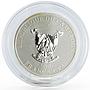 Cameroon 500 francs Zodiac Signs series Taurus hologram silver coin 2010