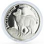 Bulgaria 100 leva Endangered Wildlife Wild Goat Fauna proof silver coin 1993