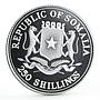 Somali 250 shillings Kyoto Global Summit Marine Life colored silver coin 1997