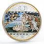Cook Islands 20 dollars Sandro Botticelli Art Birth of Venus silver coin 2008