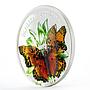 Cameroon 1000 francs Charaxes Fournierae Butterfly colored silver coin 2011