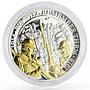 Gibraltar 1 crown Soldiers in the Trenches WWI gilded silver coin 2018
