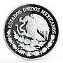 Mexico 5 pesos World Wildlife Fund Wolf Lobo proof silver coin 1998