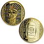 Somali set of 5 coins The Treasures of Tutankhamun gilded CuNi coins 2008