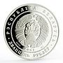 Belarus 20 rubles 80th Anniversary of Belarusbank proof silver coin 2002