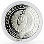 Belarus 20 rubles 80th Anniversary of Belarusbank proof silver coin 2002