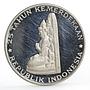 Indonesia 250 rupiah 25th Anniversary of Independence proof silver coin 1970