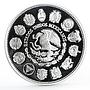 Mexico 100 pesos Ibero-American Encounter of Two Worlds Ships silver coin 1991