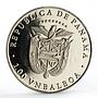 Panama 1 balboa Seoul Olympic Summer Games series Equestrian CuNi coin 1988