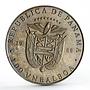 Panama 1 balboa President John Kennedy Statesman Bell Politics nickel coin 1988