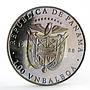 Panama 1 balboa President John Kennedy Statesman Bell Politics nickel coin 1988