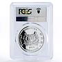 Singapore 5 dollars Aranthera Anne Black Orchid PR69 PCGS silver coin 2010