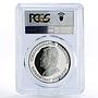 Turkmenistan 500 manat Endangered Wildlife Pallas Cat PR69 PCGS silver coin 1996