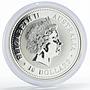 Australia 10 dollars Lunar series I Year of the Rooster silver coin 2005