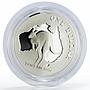 Australia 1 dollar Millenium Kangaroo Australian Map Fauna silver coin 2000