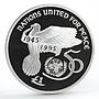 Ireland 1 pound 50th Anniversary of United Nations Flying Dove silver coin 1995