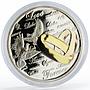 Niue 2 dollars Love Forever Wedding Rings gilded silver coin 2013
