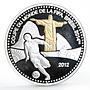 Togo 1000 francs Football World Cup in Brazil Statue of Jesus silver coin 2012