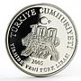 Turkey 25 lira 100 Years of Galatasaray Football Club colored silver coin 2005