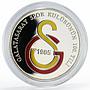 Turkey 25 lira 100 Years of Galatasaray Football Club colored silver coin 2005