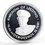 Lesotho 15 maloti King Moshoeshoe II Independence Eagle proof silver coin 1981