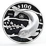 Mexico 100 pesos Save the Animal Vaquita Porpose proof silver coin 1992