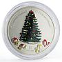 Nauru 10 dollars Happy New Year Christmas Eve colored silver coin 2007